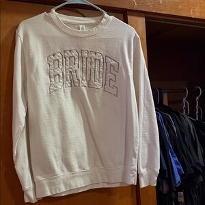 Elegant White Bride Sweater